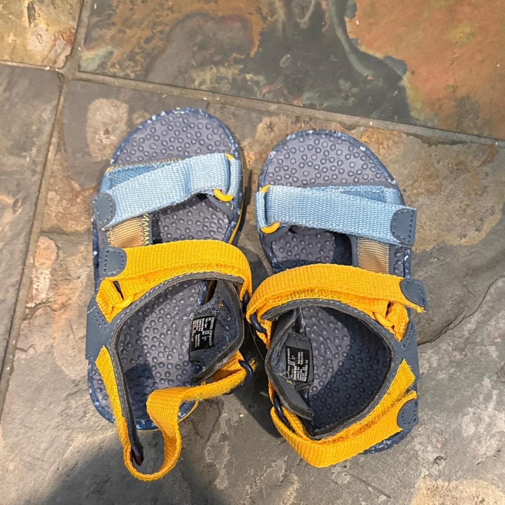 Kids Blue and Yellow Sandals